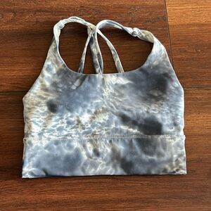 Lululemon Women’s Energy Bra Long Line size 2 Marble Dye Classic